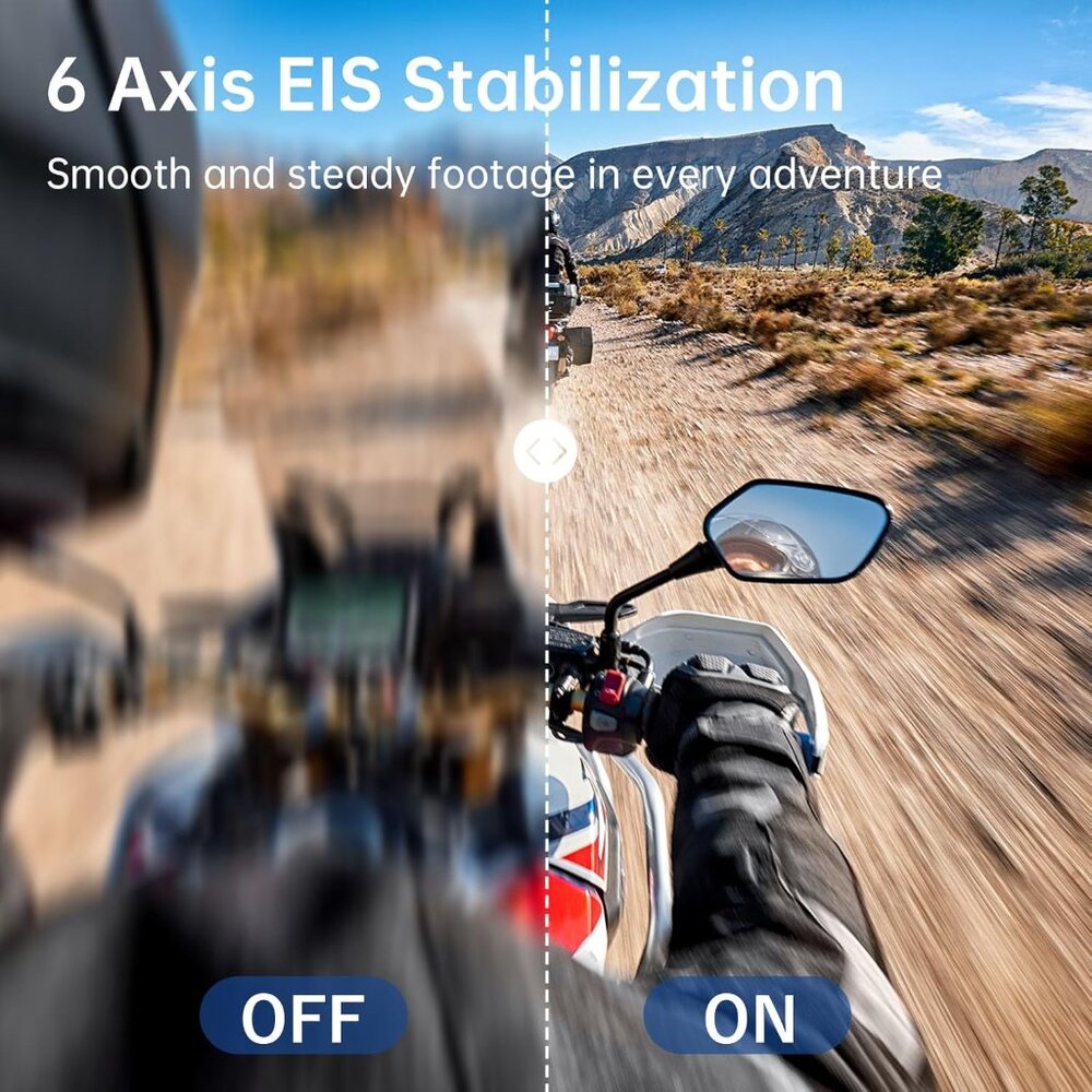 Action Camera 4K 60FPS with Touch Screen 20MP Waterproof Camera Underwater NEW - Picture 6 of 11